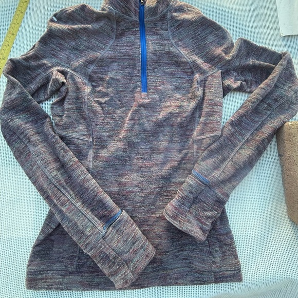 Lululemon Its Rulu Run Half-Zip size 2Women's Multicolor Long Sleeve Top - Picture 7 of 13